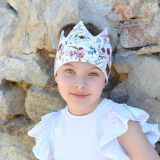 Korunka jemné květy vel. 52 (obvod hlavy 51-54 cm)