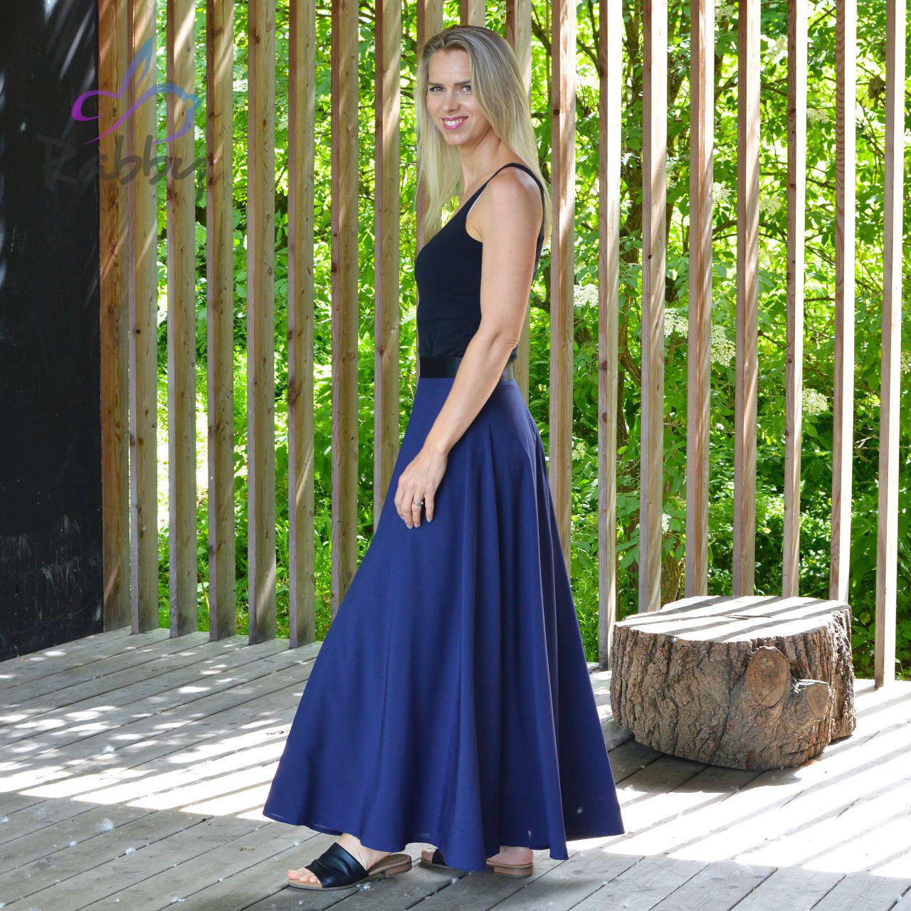 Dámská sukně dlouhá navy modrá vel. XS