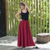 Dámská sukně dlouhá vínová vel. XXL