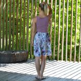 Dámské šaty krátké vintage květy vel. XS