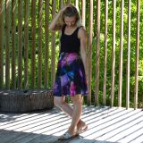 Dámské šaty krátké zlatý mramor vel. S