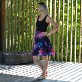 Dámské šaty krátké zlatý mramor vel. M