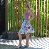 Dámské šaty krátké vintage květy vel. L