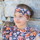 Čelenka překřížená liška s květy vel. 48 (obvod hlavy 47-50 cm)