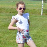 Dívčí kraťasy modrá louka vel. 104