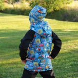 Softshellová bunda auta ve městě vel. 134