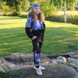 Softshellová parka rozkvetlý les vel. 122