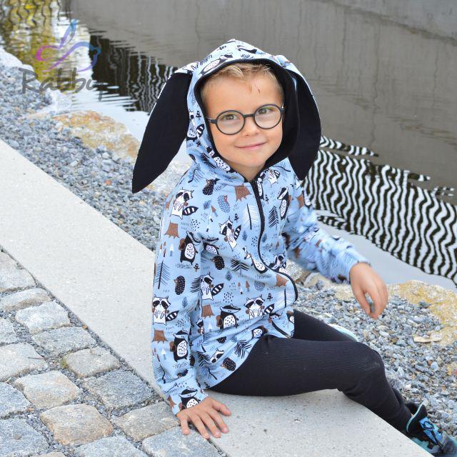 Mikina s oušky mýval vel.  92