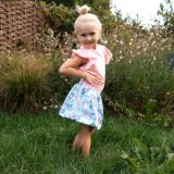 Balonová sukně lístky na mintu vel. 4-6 let