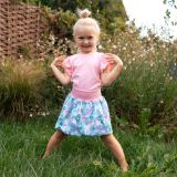 Balonová sukně lístky na mintu vel. 8-10 let