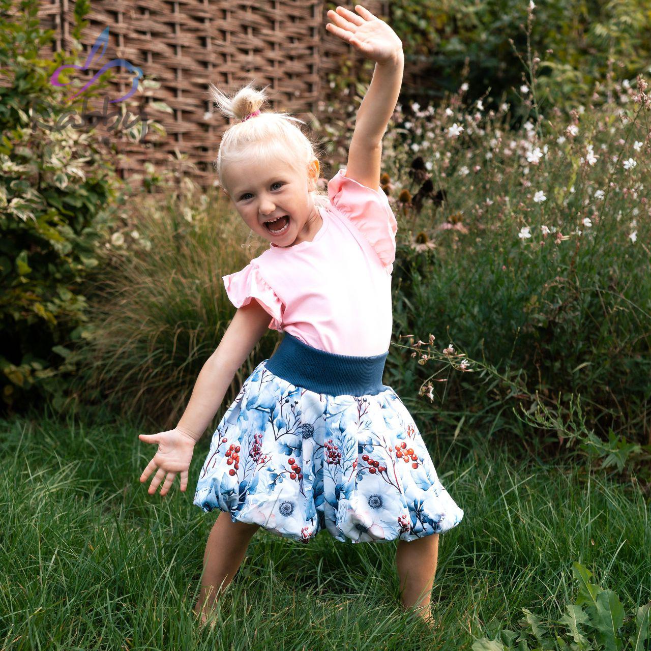 Balonová sukně zimní květy vel. 1-3 roky