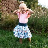 Balonová sukně zimní květy vel. 1-3 roky
