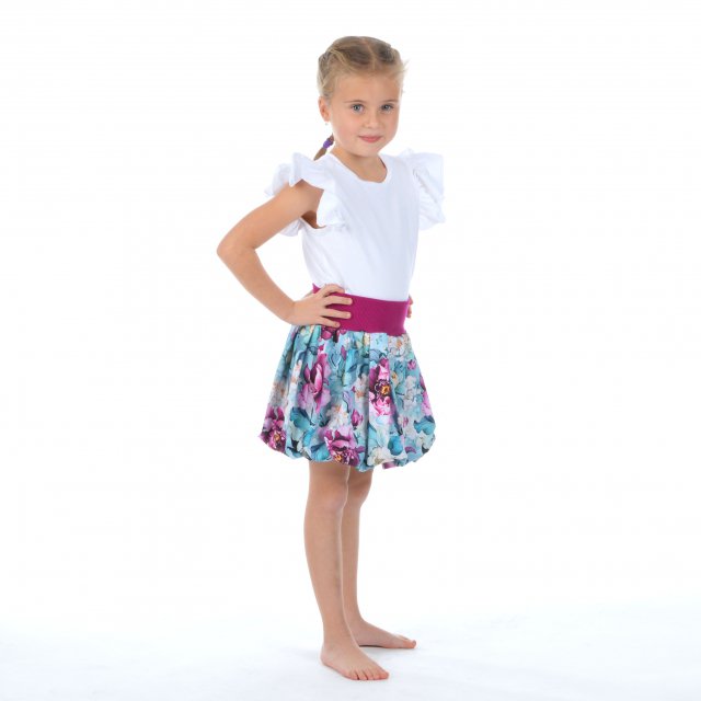 Balonová sukně pivoňky na mintu vel. 0-12 měsíců