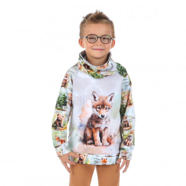 Mikina s vysokým límcem vlče vel. 92