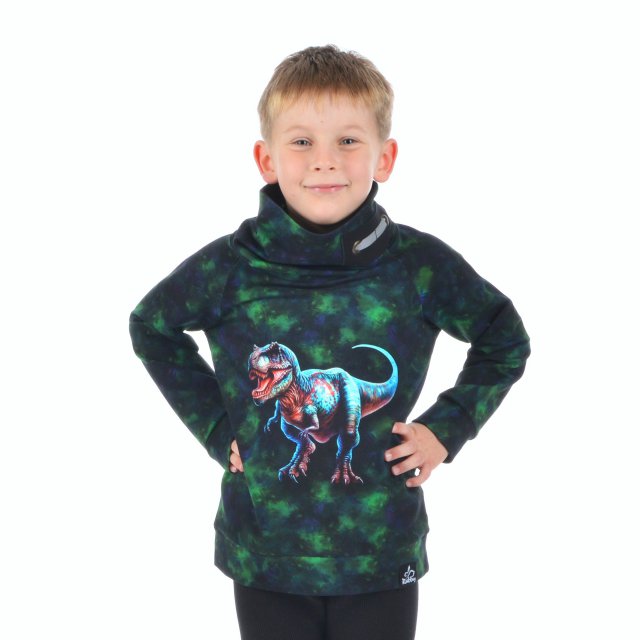 Mikina s vysokým límcem dino T-Rex vel.  92
