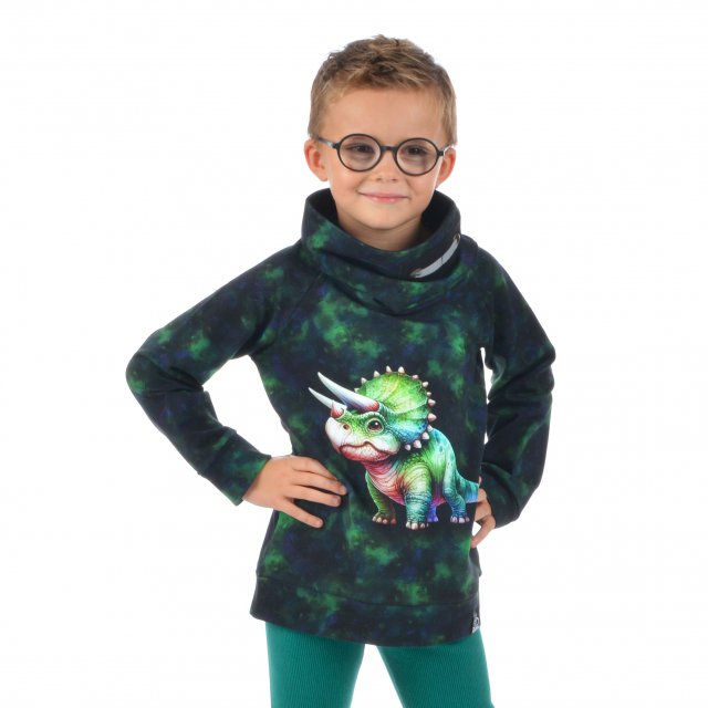 Mikina s vysokým límcem dino vel.  92