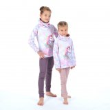 Mikina s vysokým límcem jednorožec s fleky vel. 116