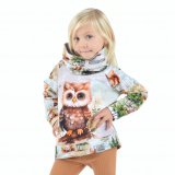 Mikina s vysokým límcem sovička vel. 104