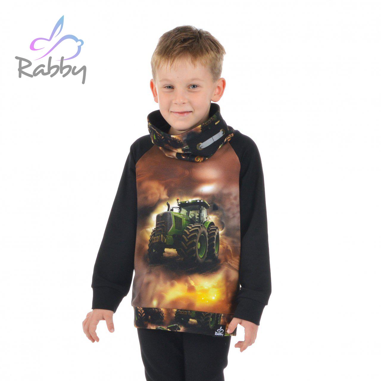 Mikina s vysokým límcem traktor vel. 122
