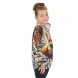 Mikina s vysokým límcem zimní liška vel. 140