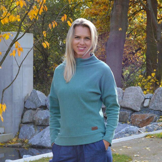 Dámský svetr elegance máta vel. 34