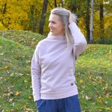 Dámská mikina elegance třpyt růžová vel. 34