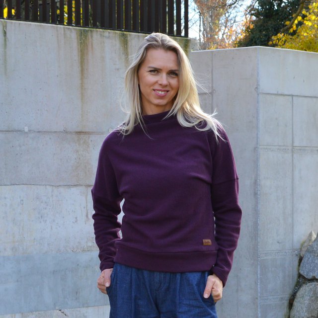 Dámský svetr elegance ostružina vel. 34