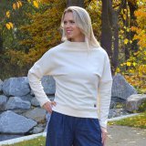 Dámský svetr elegance smetana vel. 42