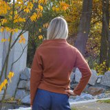 Dámský svetr elegance skořice vel. 38