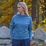 Dámský svetr elegance modrošedá vel. 38