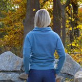 Dámský svetr elegance modrošedá vel. 40