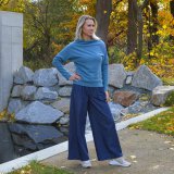 Dámský svetr elegance modrošedá vel. 44