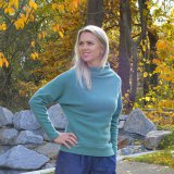 Dámský svetr elegance máta vel. 40