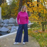 Dámský svetr elegance malina vel. 44