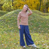 Dámská mikina elegance třpyt karamel vel. 44