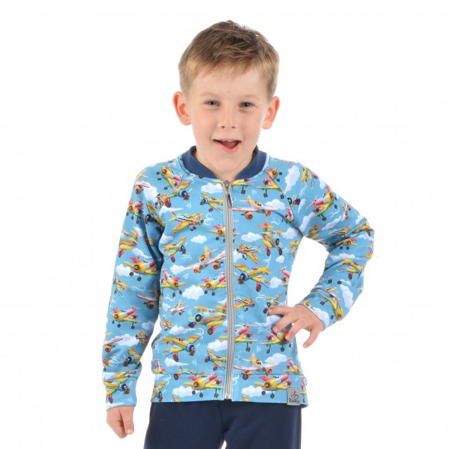 Bomber mikina na zip letadla vel.  68