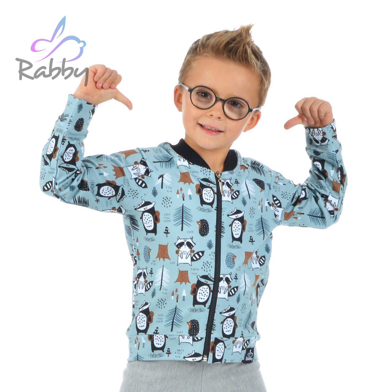 Bomber mikina na zip mýval vel. 104