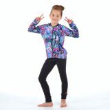 Bomber mikina na zip rozkvetlý les vel.  80