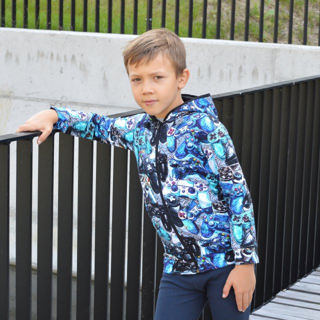 Mikina na zip s kapucí ovladače vel.  74