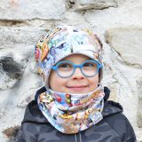 Set homeless čepice a nákrčníku stavba vel. 52 (obvod hlavy 51-54 cm)