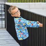 Bomber mikina na zip auta ve městě vel.  98