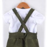 Rostoucí laclové kalhoty jeans khaki vel.  92