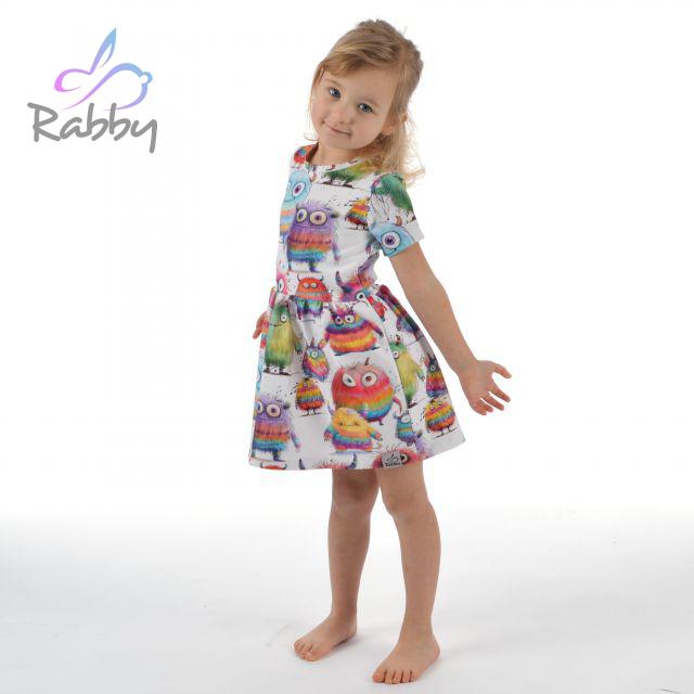 Šaty řasené příšerky vel. 128