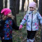 Jarní softshellová bunda květy na mintu vel.  92