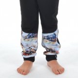 Klasické tepláky černé s přestřižením mašinky vel.  98