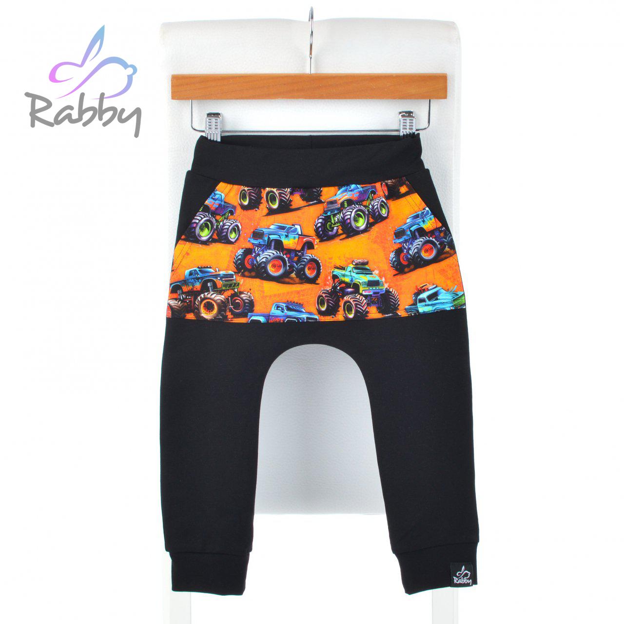 Baggy tepláčky černé s kapsou trucky vel. 104