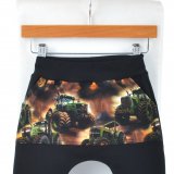 Baggy tepláčky černé s kapsou zelené traktory vel. 104