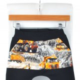 Baggy tepláčky černé s kapsou bagry vel.  98