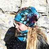 Set homeless čepice a nákrčníku střapce vel. 48 (obvod hlavy 47-50 cm)