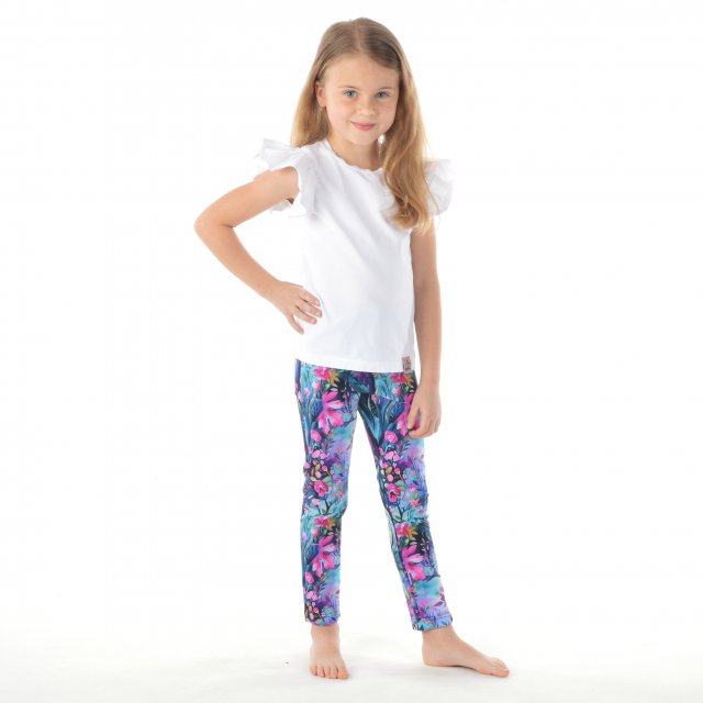 Legíny dívčí rozkvetlý les vel.  98